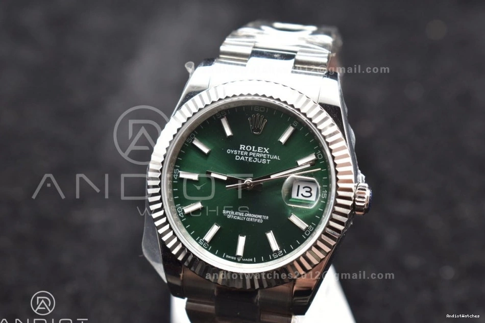 DateJust 648 DIWF Oyster Sundust Steel 1:1 Dial Best Green 126334 Bracelet Edition 41 TravelReady 904L on SA 0122